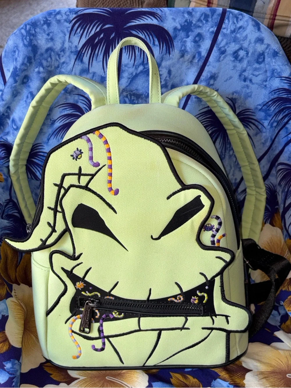 Loungefly Disney Oogie Boogie Creepy Crawlies Glow In The Dark Mini Backpack